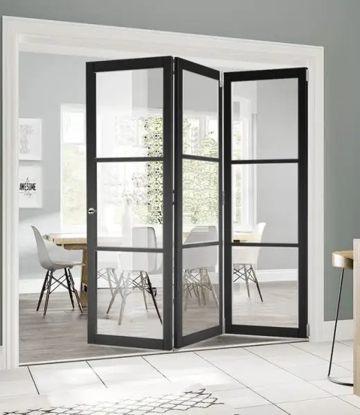 3LBlackClearGlazedIndustrialStyleRoomDivider 3LBlackClearGlazedIndustrialStyleRoomDivider